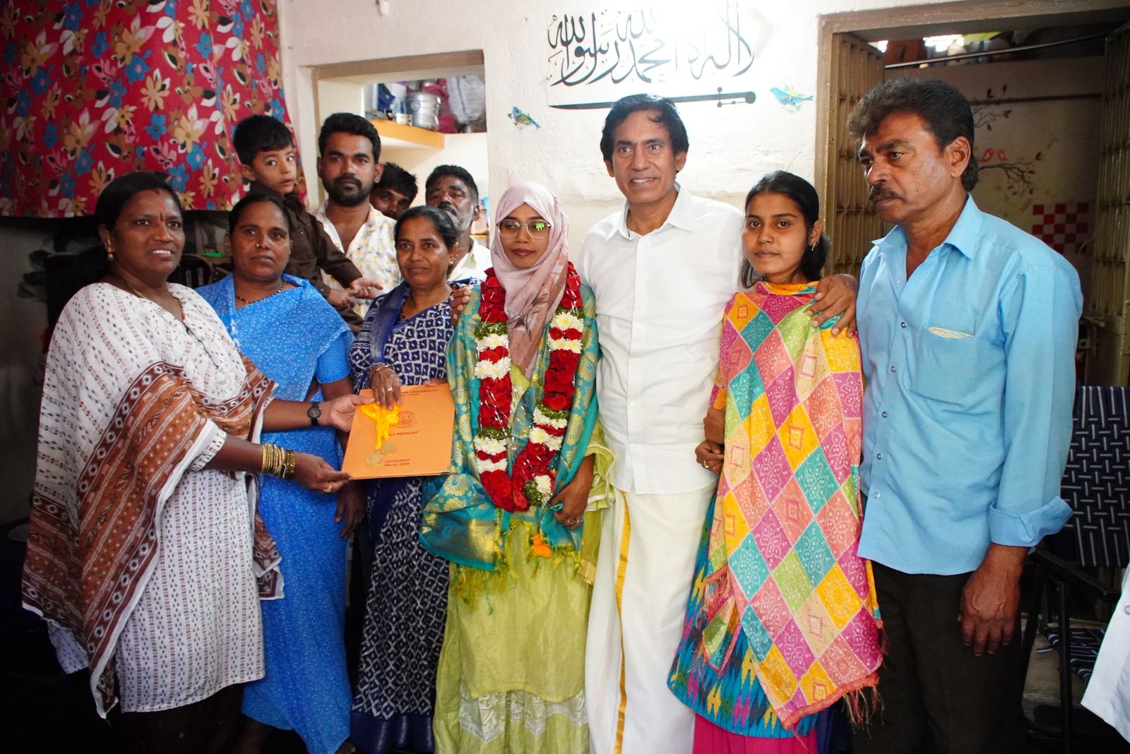 తస్లీమా కు అభినందలు:- ఎమ్మెల్యే డాక్టర్ పార్థసారధి