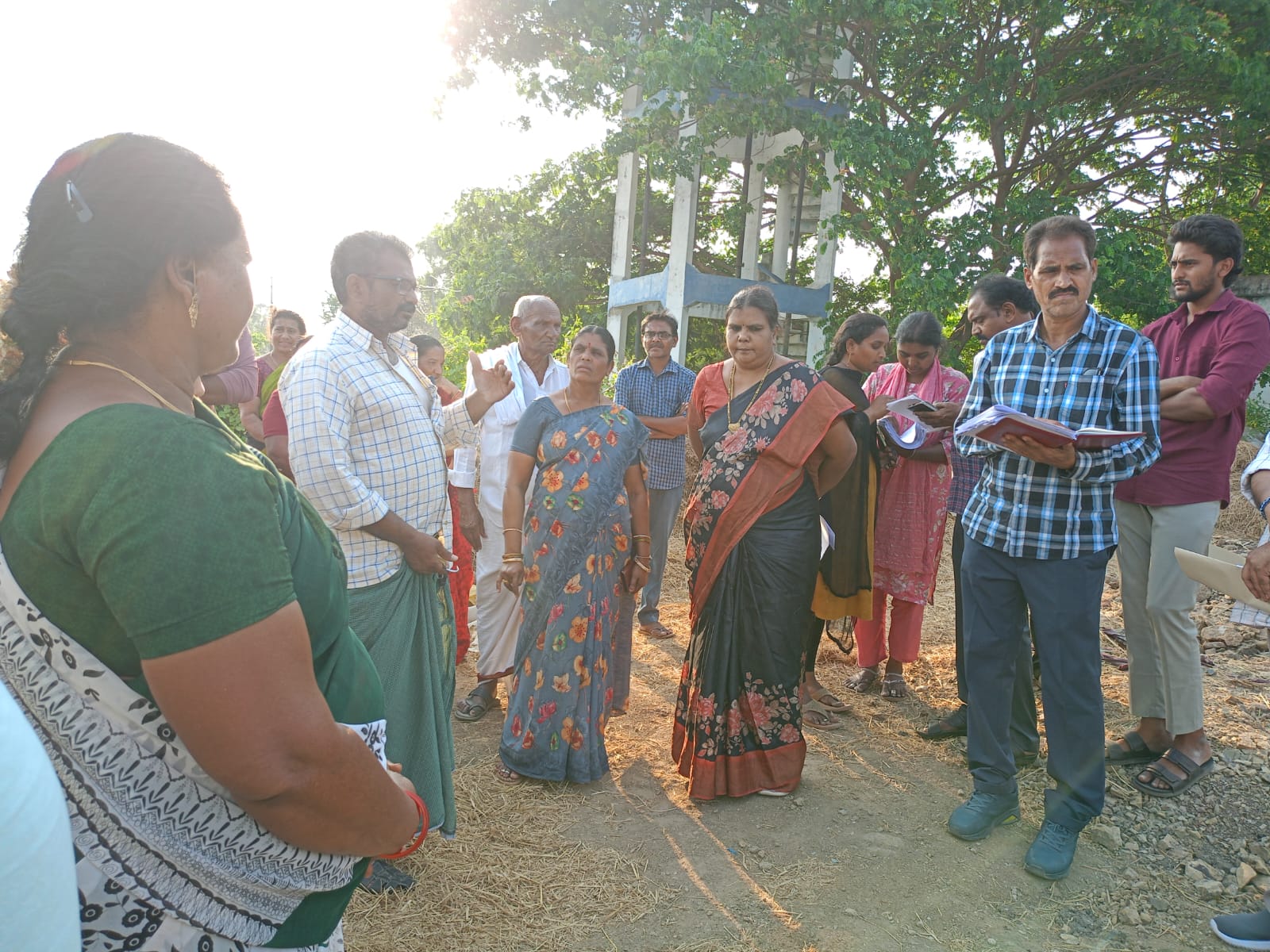 సెల్ టవర్ నిర్మాణం పనులను తనిఖీ చేసిన డిఆర్డిఓ
